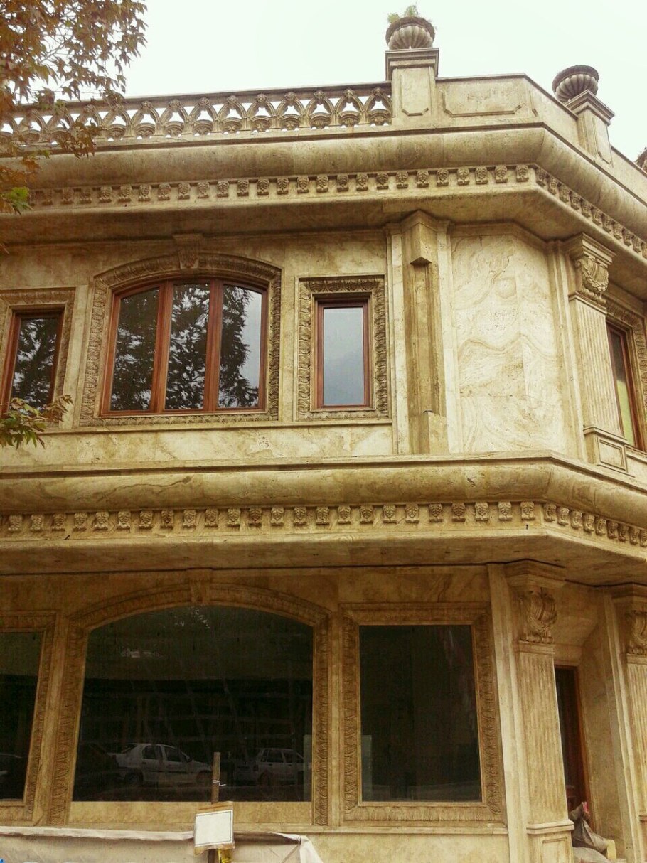 Армянский травертин фасад