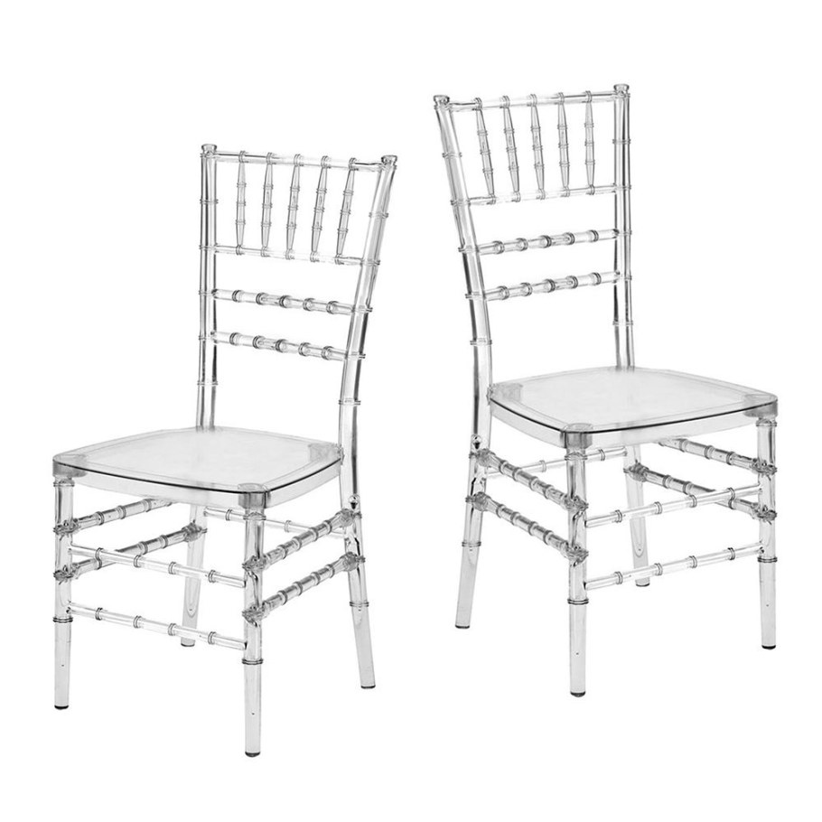 Стул Феникс прозрачный пластиковый сзади