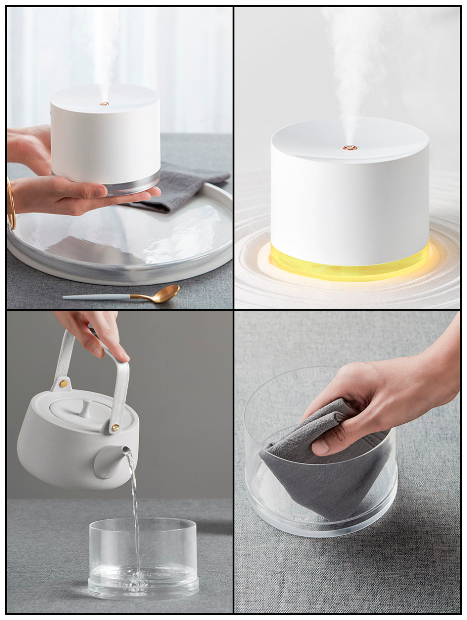 Увлажнитель воздуха белый круглый инструкция