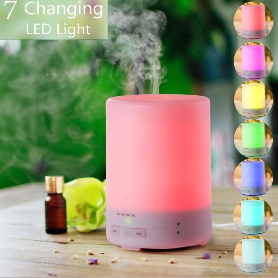 Ultrasonic Aroma Humidifier with Color changing led