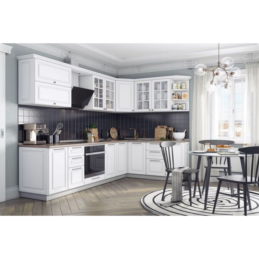 Кухонный гарнитур 1 "Мишель" с карнизом (ширина 282х172 см)