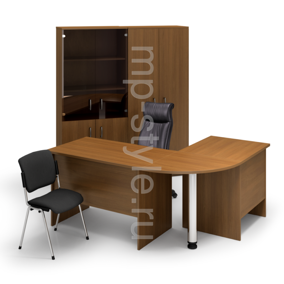 Мебель для офиса на белом фоне