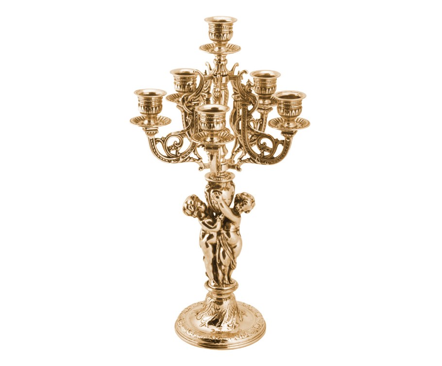 Одиночный подсвечник высотой 12 см Италия