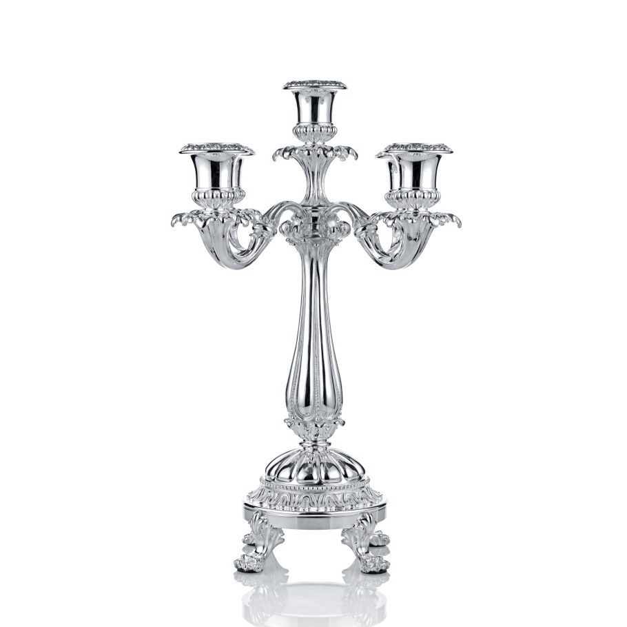 Канделябр-трансформер. 5 Рожков. 63 См. цвет: серебро