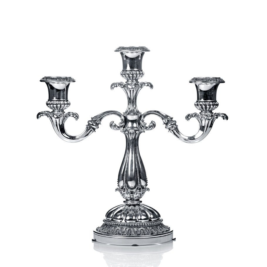 325064 Подсвечник серебристый rodos