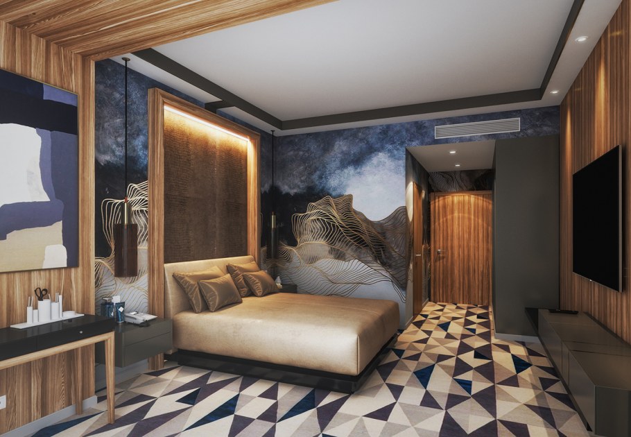 Проект интерьера отеля