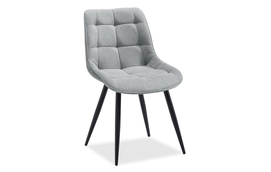 Стул Мариса светло серый/черный