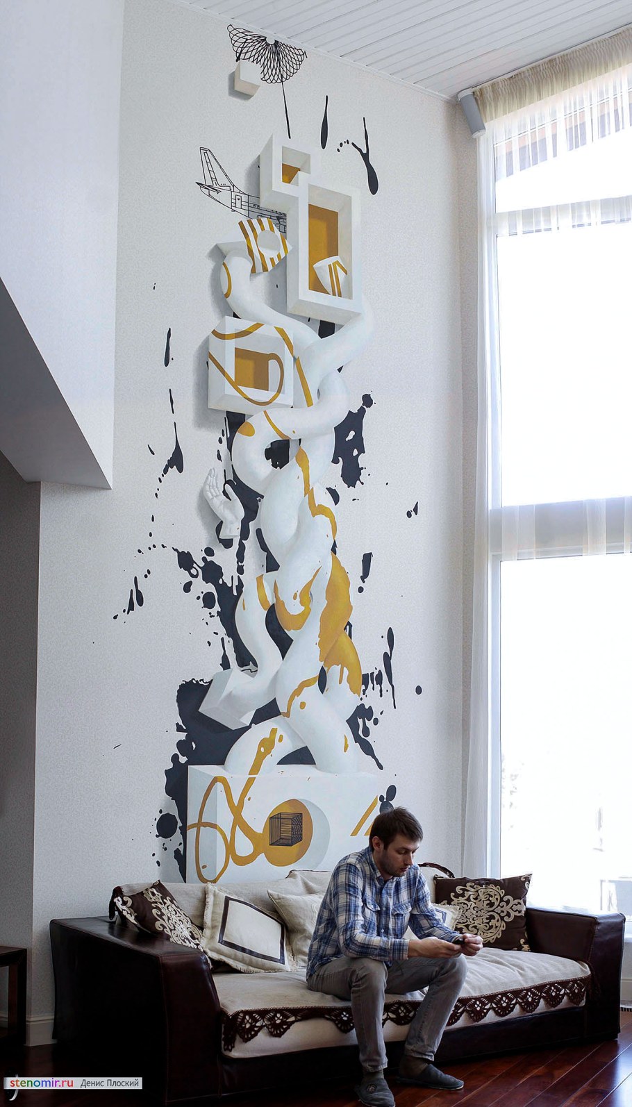 Необычная роспись стен