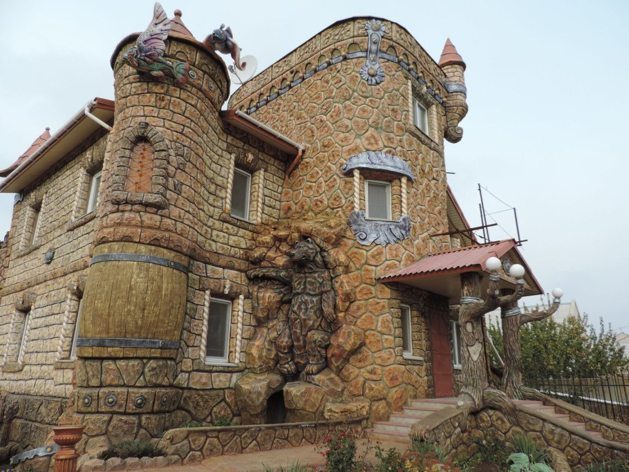 Фасад из арт бетона