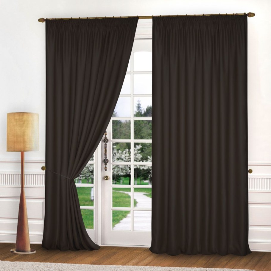 Шторы Blackout коричневые