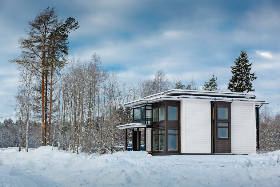 Хонканова поселок зимой