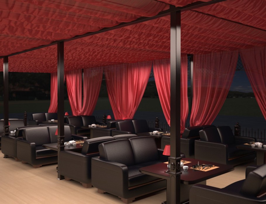 Кафе в три д