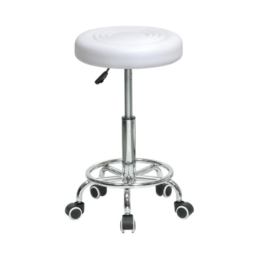 Табурет вращающийся Barneo n-127 Camp Roll / s5 / PU белый