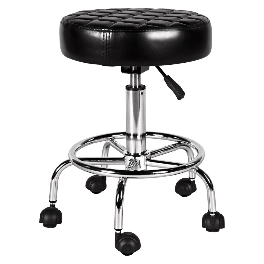 Hoker стул вращающийся, на колесах, 150 кг, черный