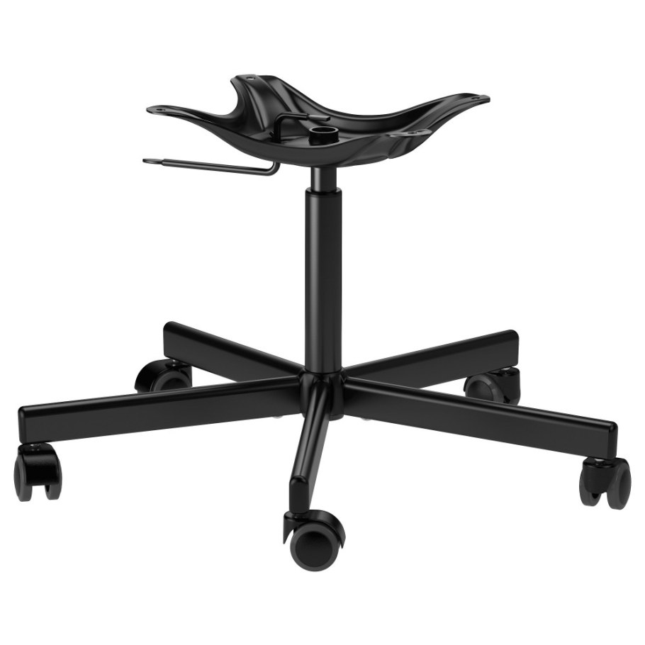 Вращающийся черный стул икеа