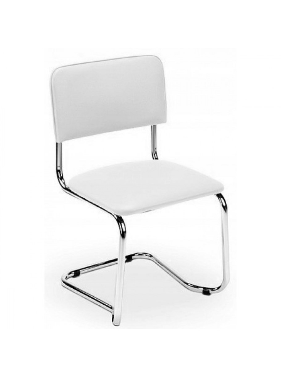 Стул Сильвия хром белый