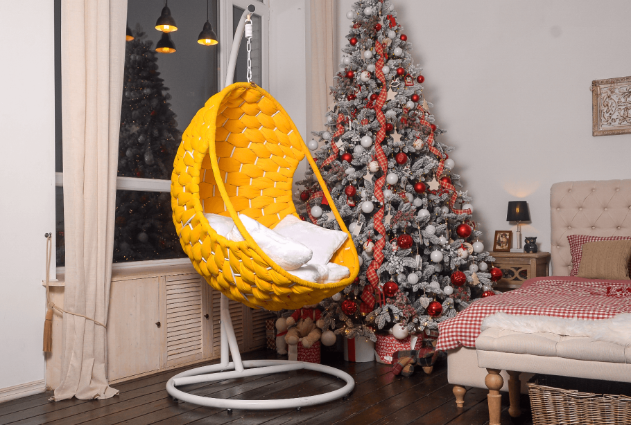 Подвесное кресло гламур