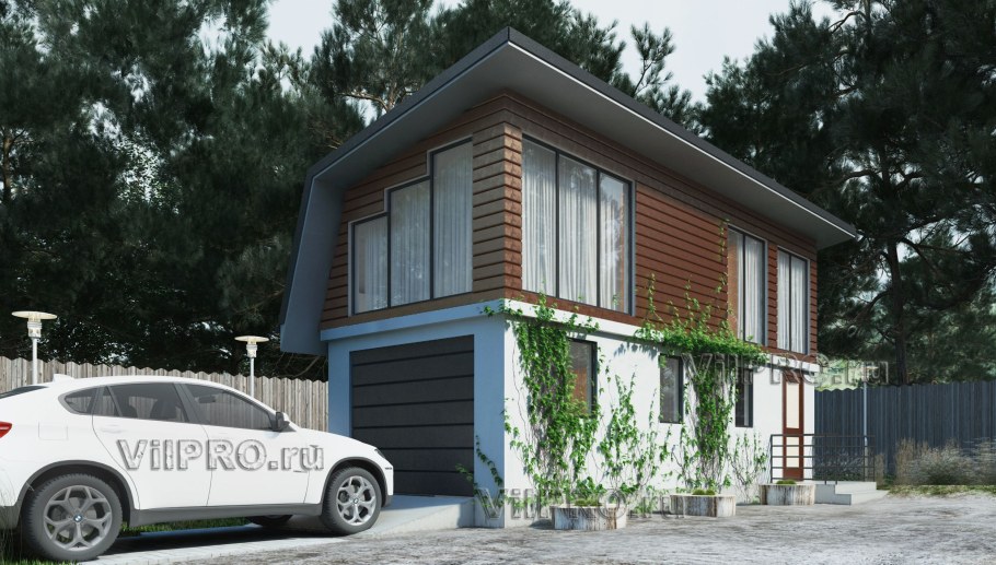 Гараж с жилым вторым этажом