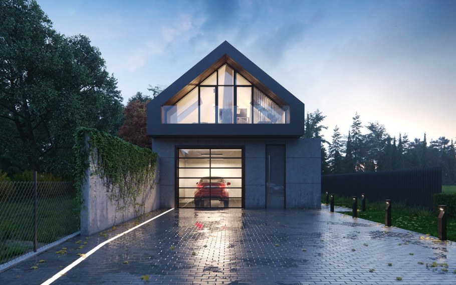 Гараж с мансардой