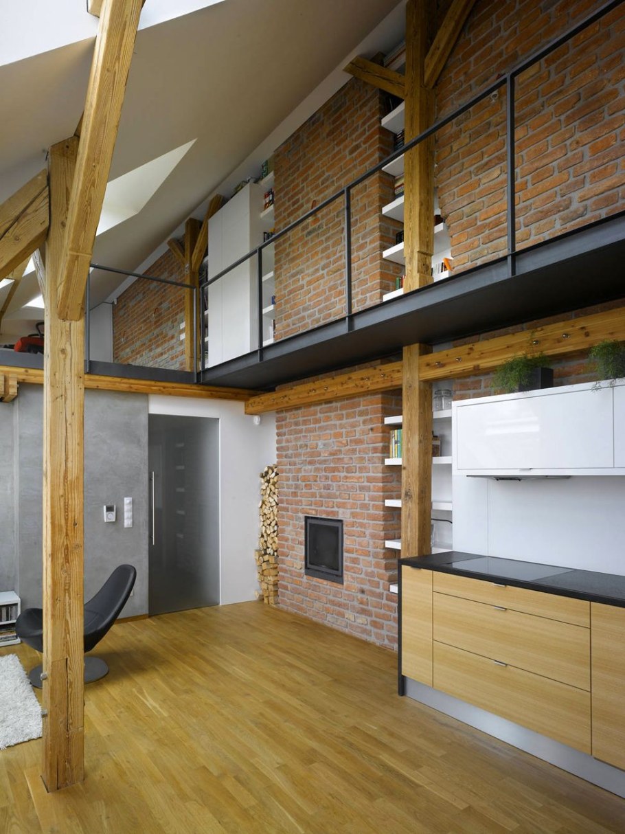 Планкен интерьер лофт