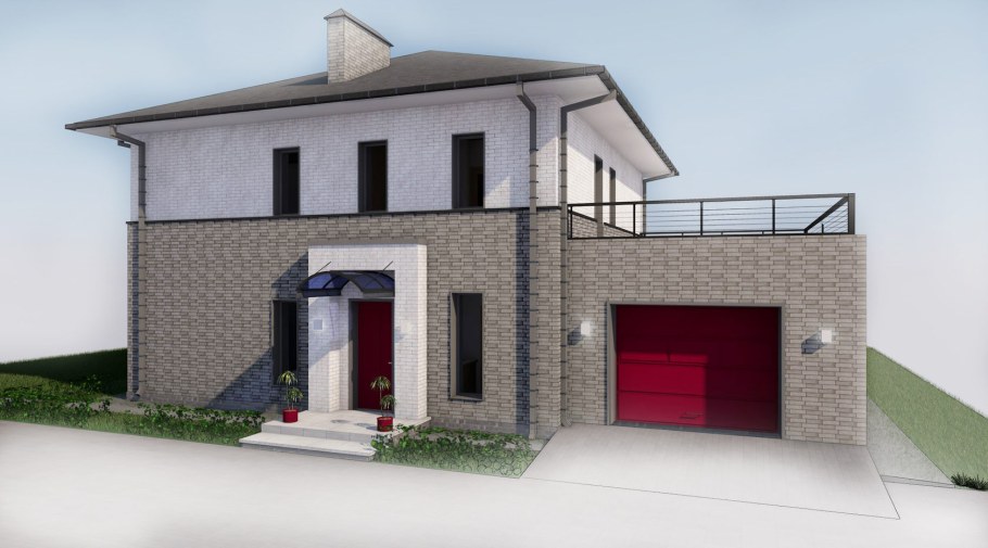 2х этажный коттедж с гаражом