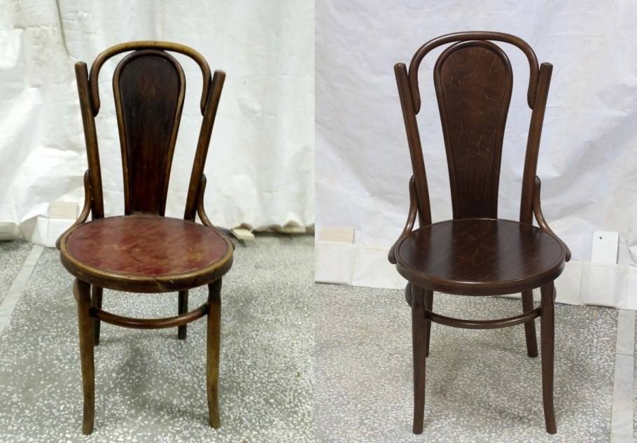 Отреставрированная деревянная мебель