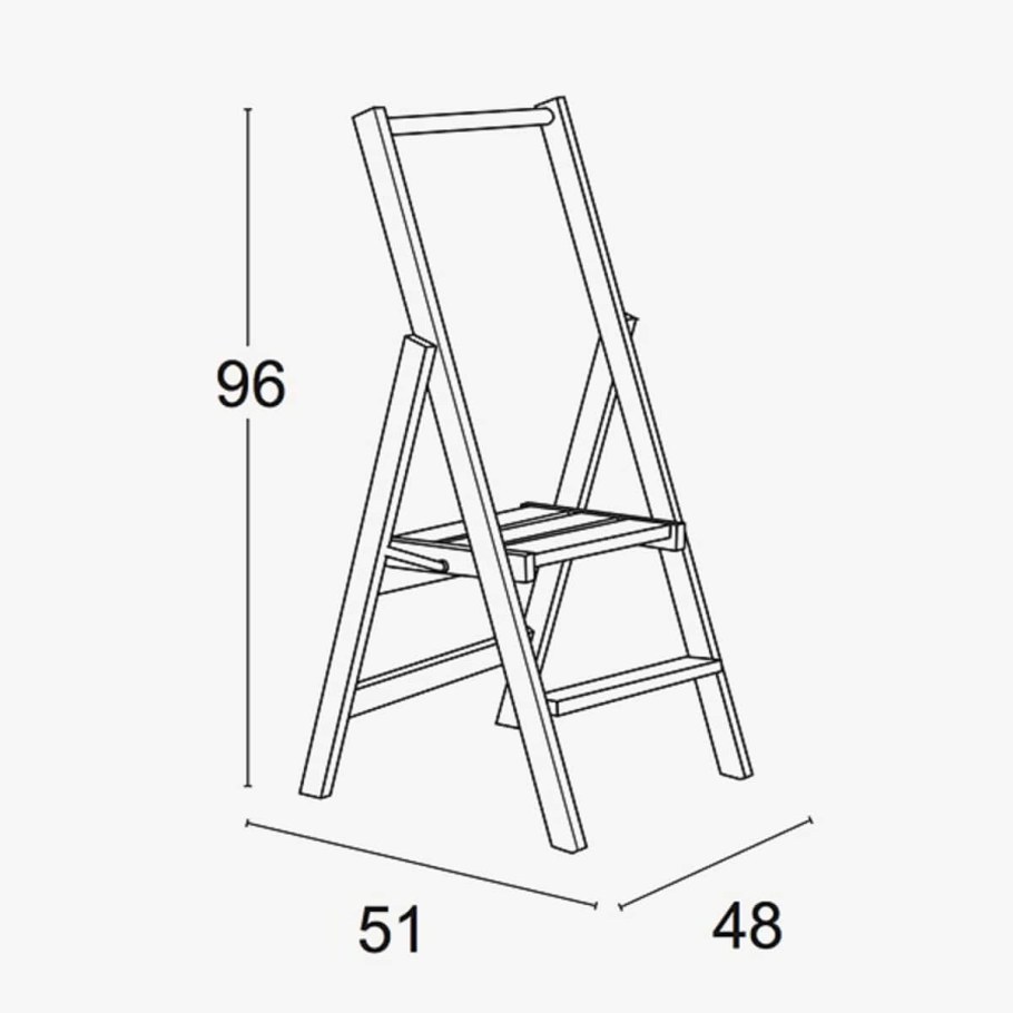 Деревянная стремянка Kimora 4 ступени