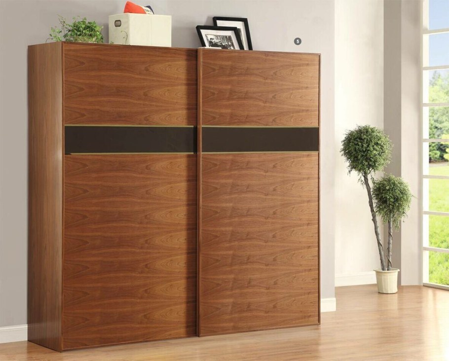 Шкаф-купе 2-дверный Kobe, berkenwood