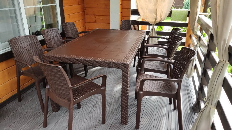 6 Стульев Jersey, стол Fiji