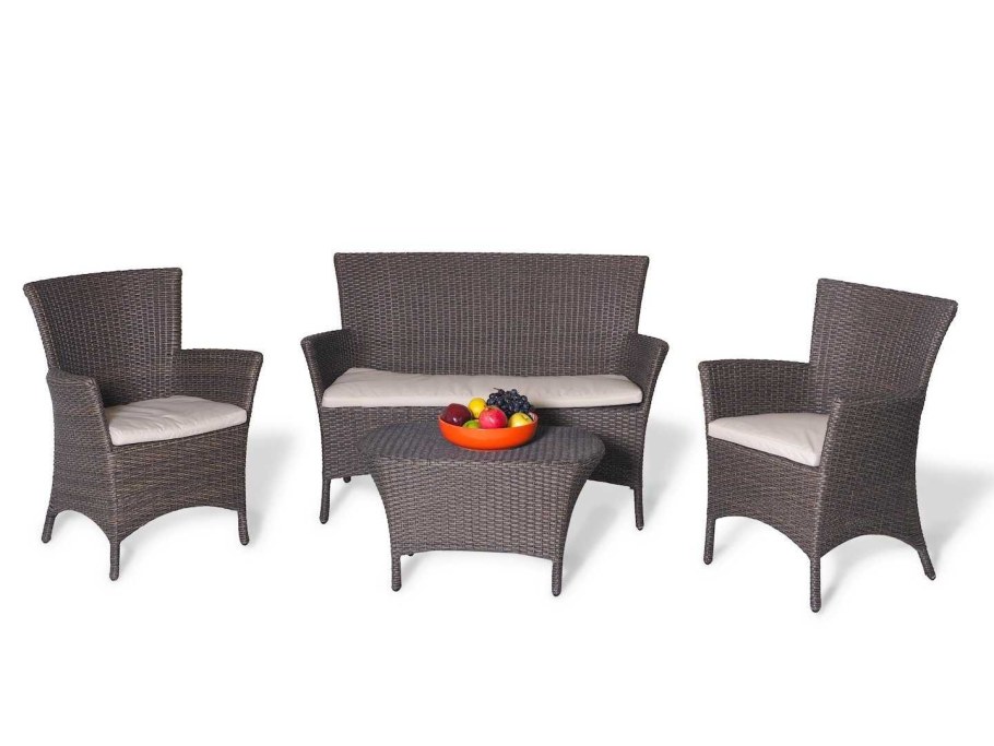 Комплект пластиковой мебели (стол Суматра "Sumatra" 1400х800 + 6 кресел "Ибица")