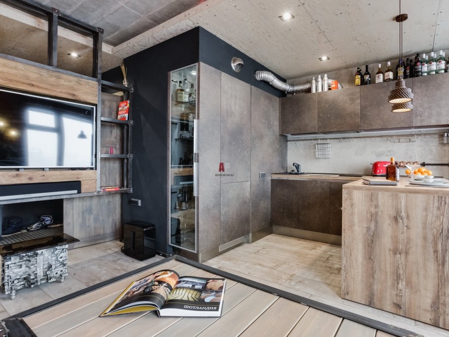 Гараж в стиле лофт