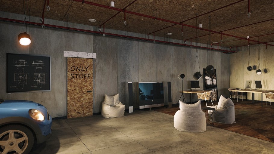 Стиль гаража в интерьере