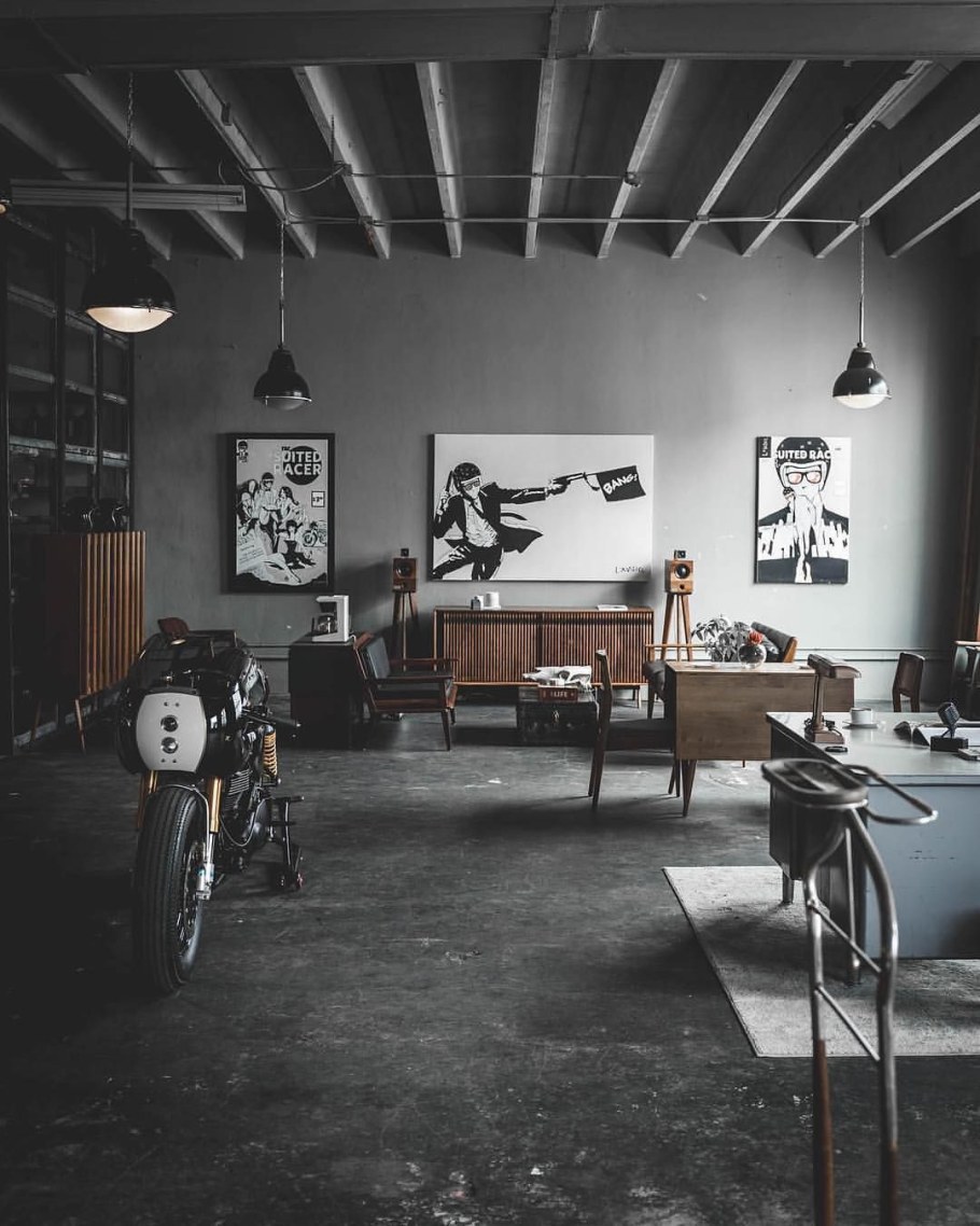 Гаражный стиль в интерьере