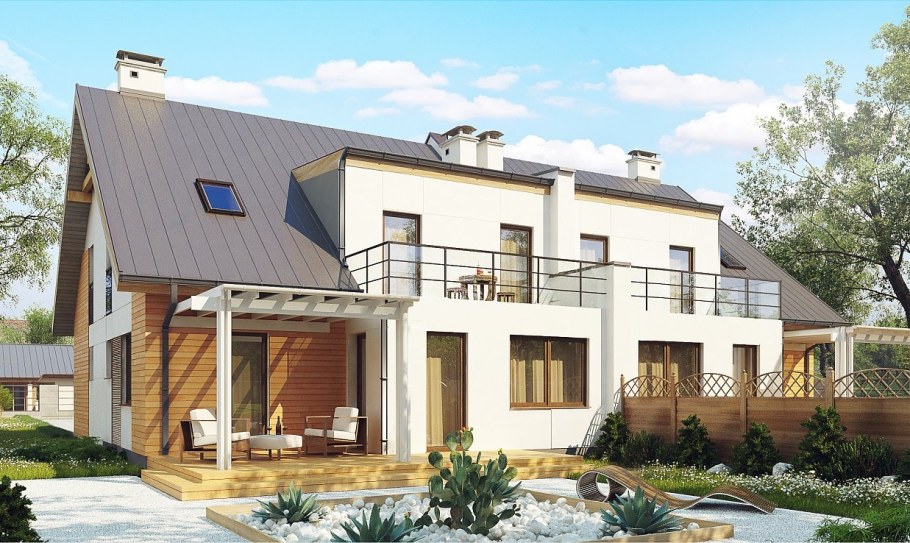 Проект дуплекс 200 м