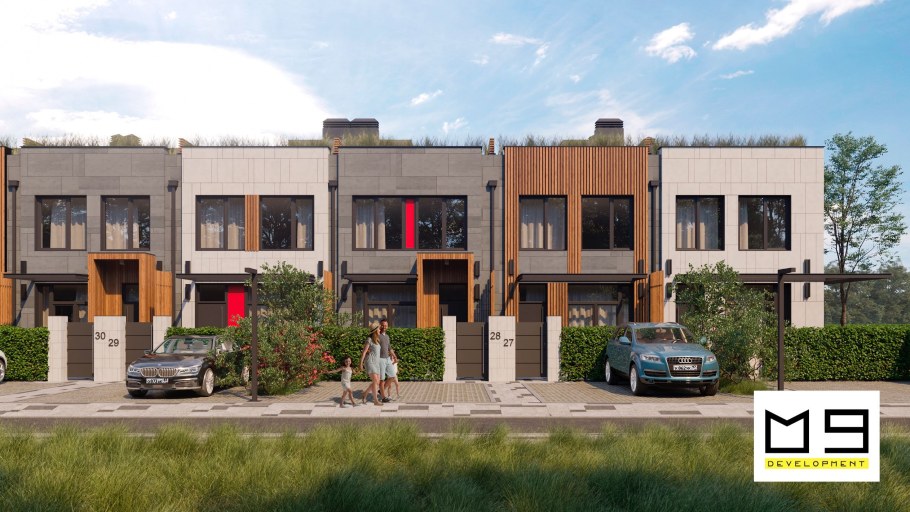 Таунхаус с плоской крышей