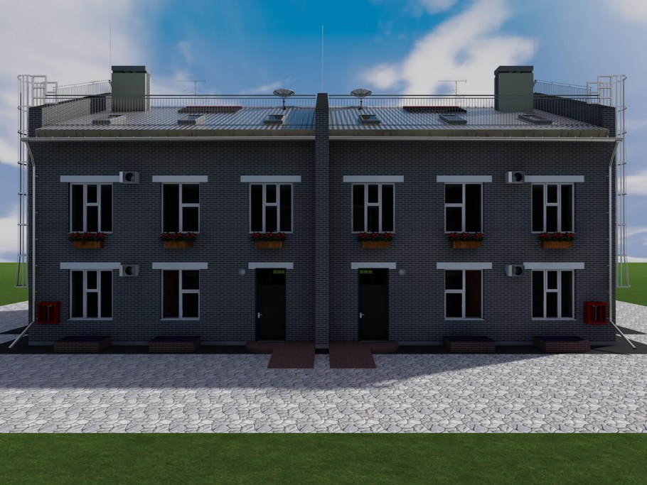 Ароккт двухэтажного Барнхауса