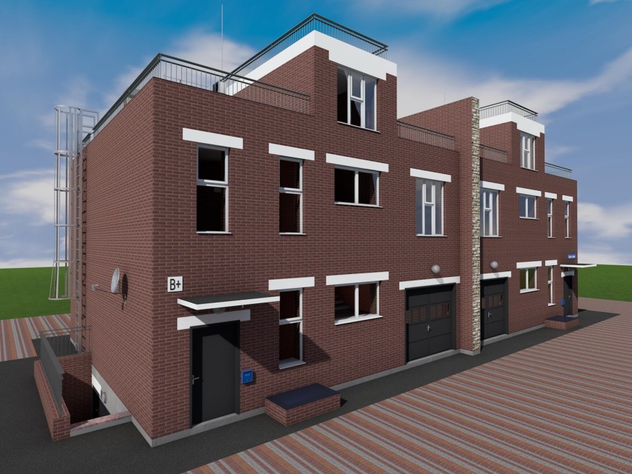 Трехэтажный таунхаус