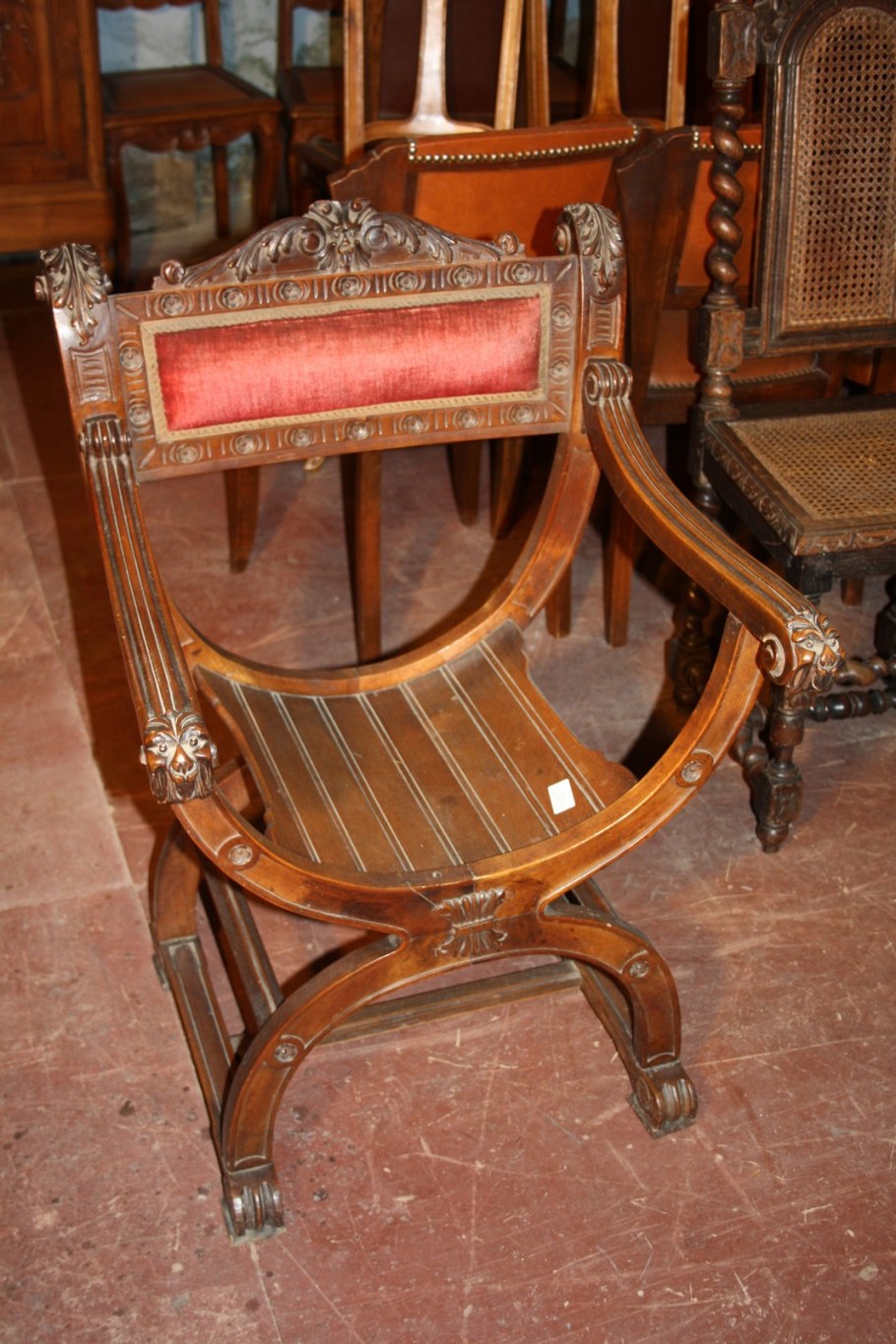 Кресло качалка 19 век Ренессанс