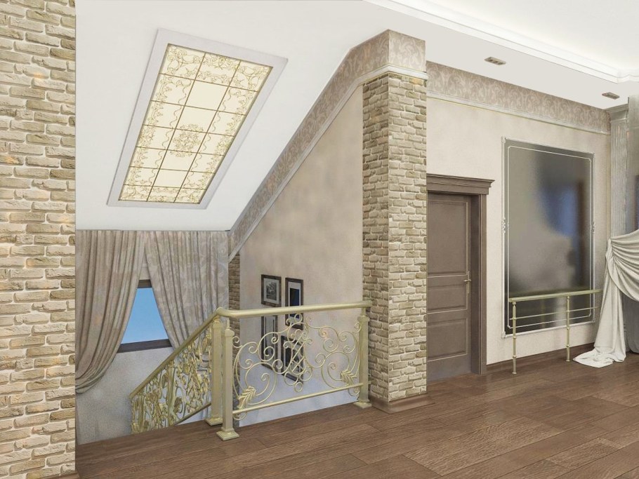 Отделка лестничного проема