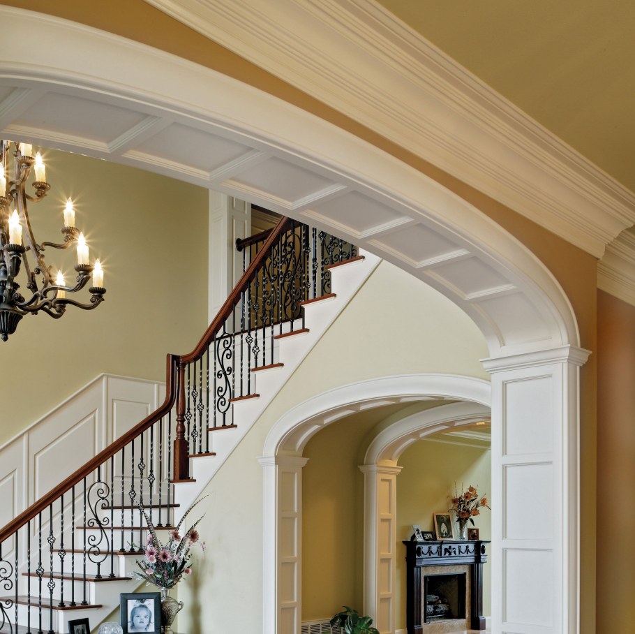 Планировка дома с аркой