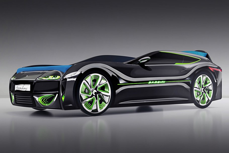 Бамбини кровать машина