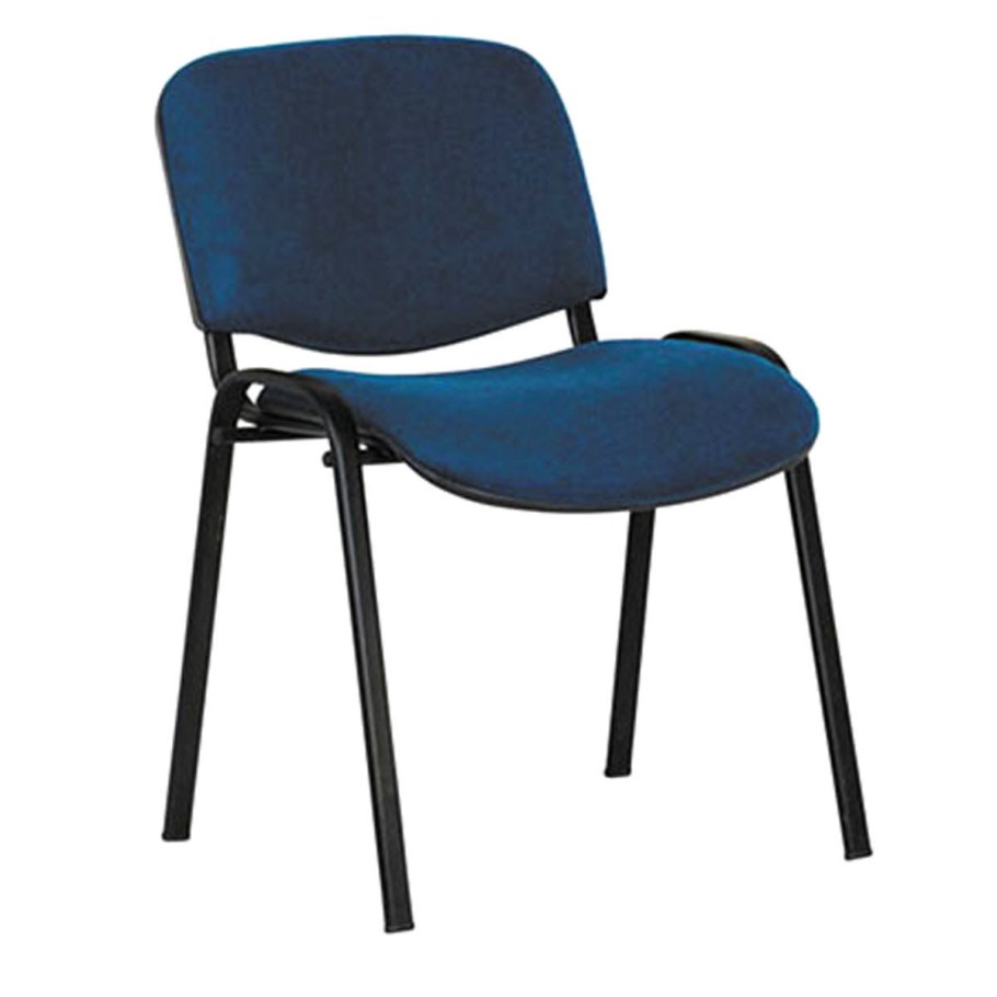 Офисный стул стандарт к/з черный каркас черный