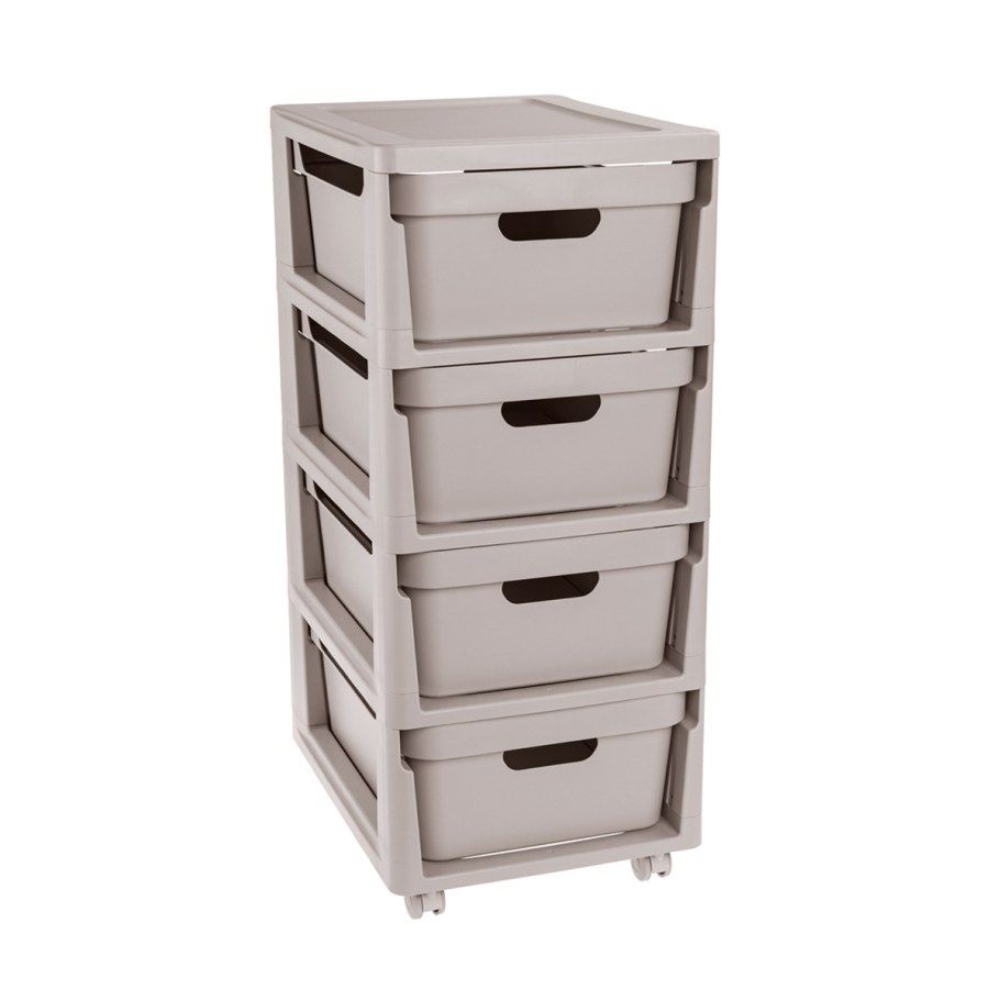 ЭКОНОВА комод на колесах Luxe 4 ящика