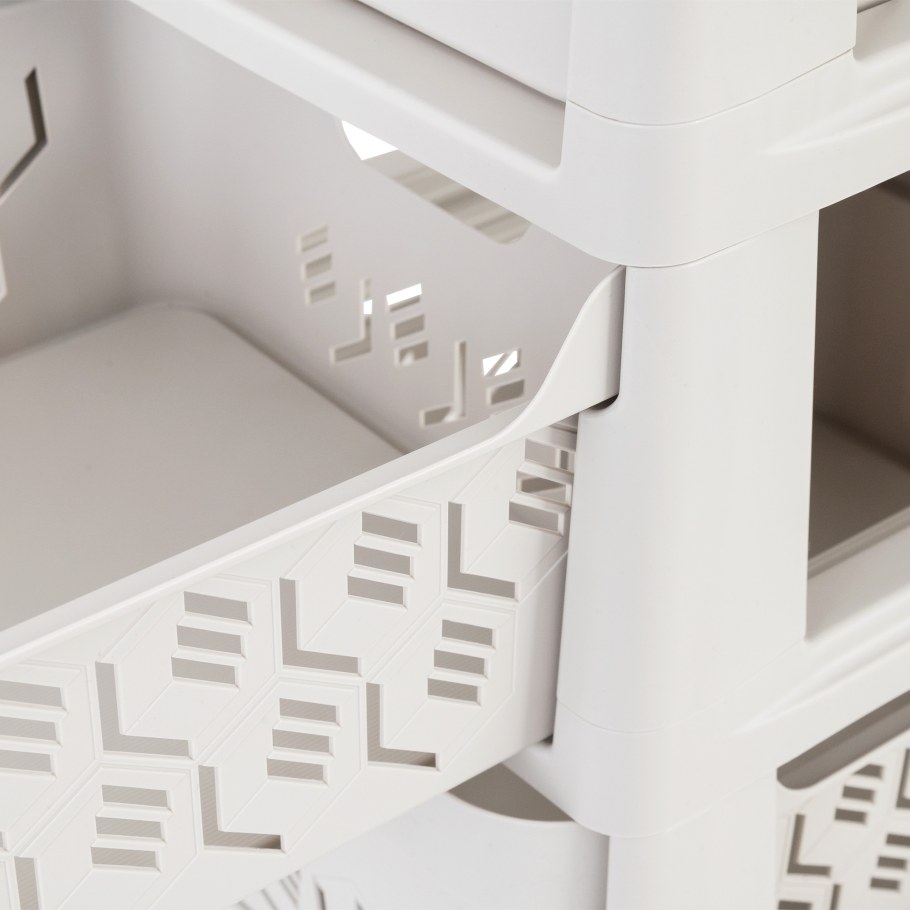 Комод на колесах 300*385*690мм "Deluxe" 4 ящика, ассорт. Арт.433276934, 433276911