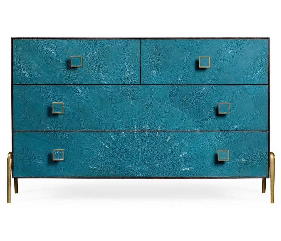 Комод зеленый на ножках