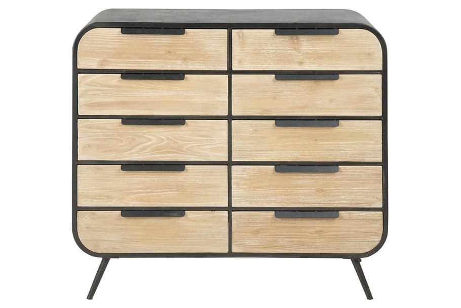 Комод с металлической лентой