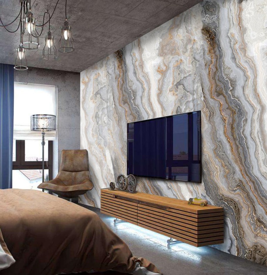 Гибкий мрамор cloudy Grey