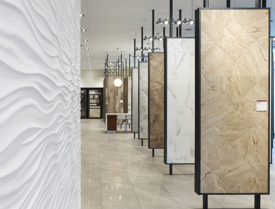 Шпон под мрамор в интерьере