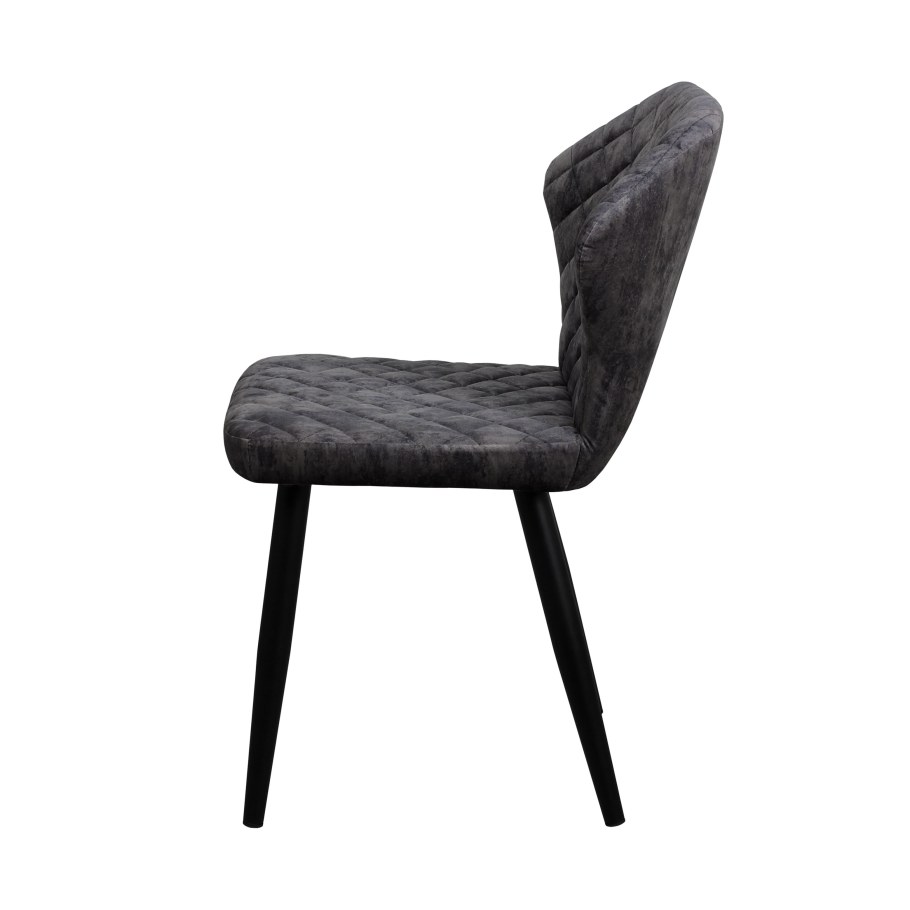 Стул Клио каркас муар черный микрофибра серый СРП-008