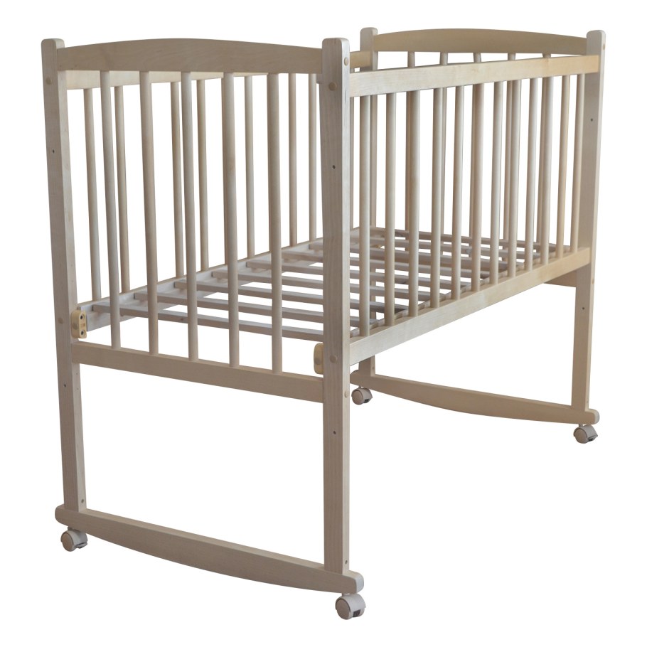 Кроватка колесо качалка массив Беби-1 ,